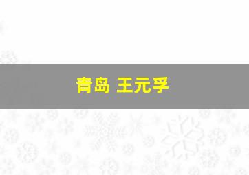 青岛 王元孚